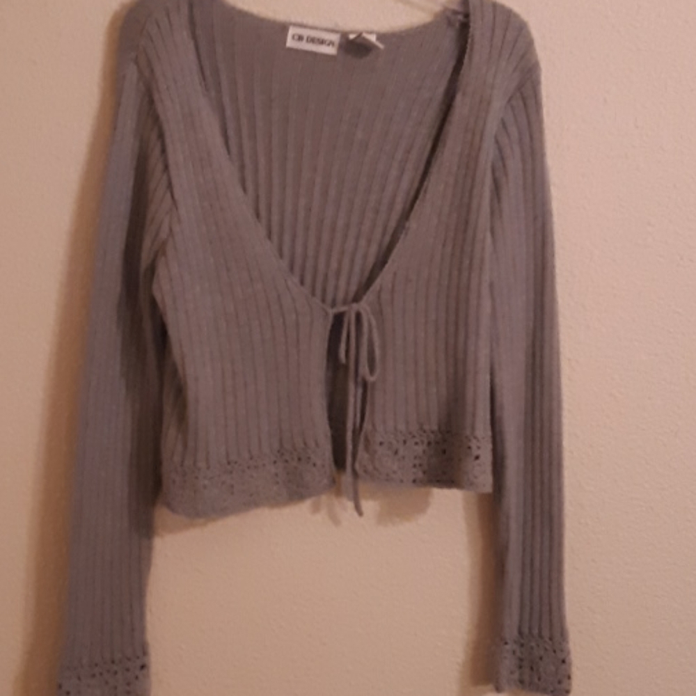 A crop V-neck Sweater, used